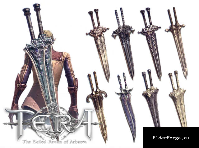 Обложка мода: TERA Weapons Collection LE — коллекция оружия ТERA для Skyrim LE
