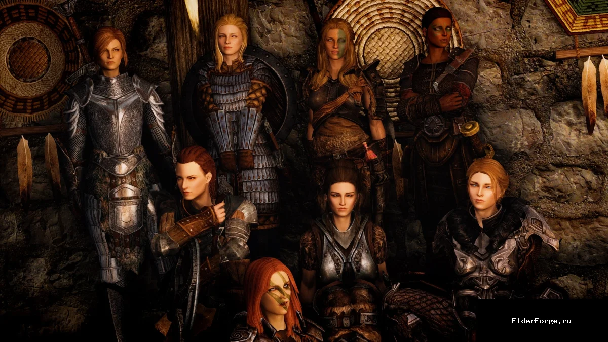 Обложка мода: Thorned Women – улучшенные женские спутницы для Skyrim Legendary Edition