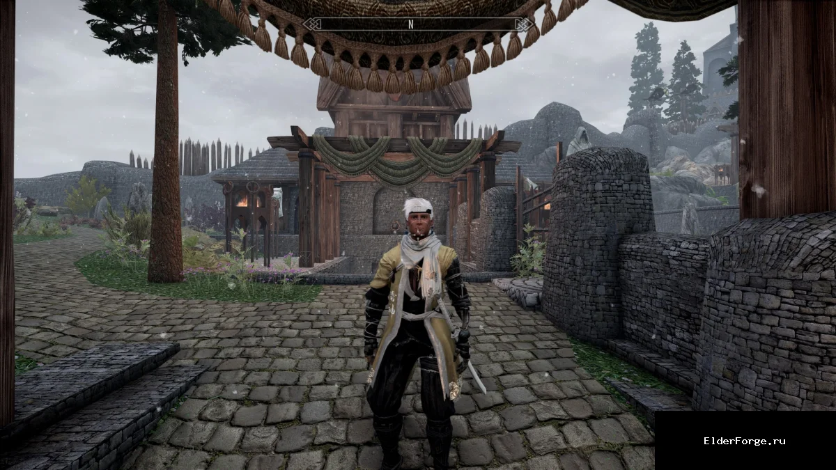 Обложка мода: Thunder God Outfit – Доспех Бога Грома из Sekiro для Skyrim SE/AE