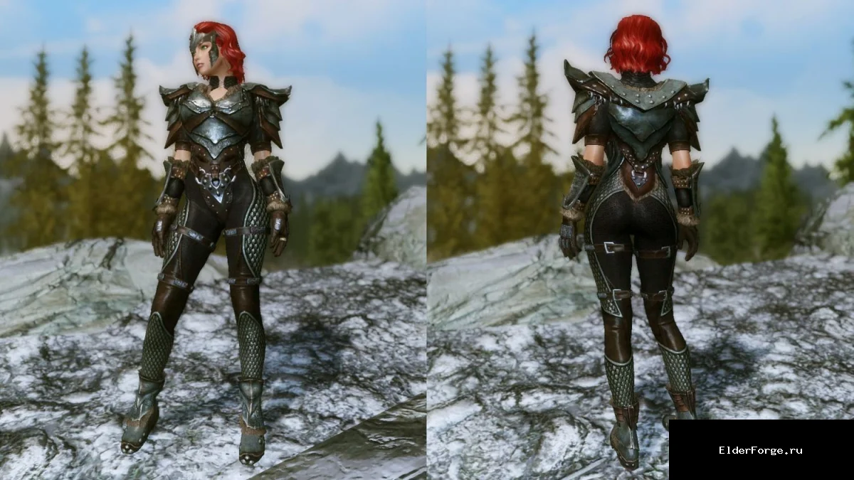Обложка мода: Тяжелые доспехи для девушек в Skyrim LE – UUNP Replacer