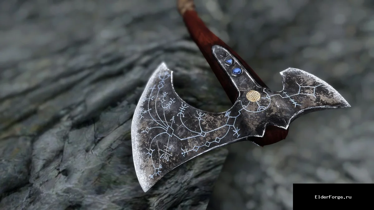 Обложка мода: Топор Левиафан HD – 2K ретекстур для Skyrim Legendary Edition