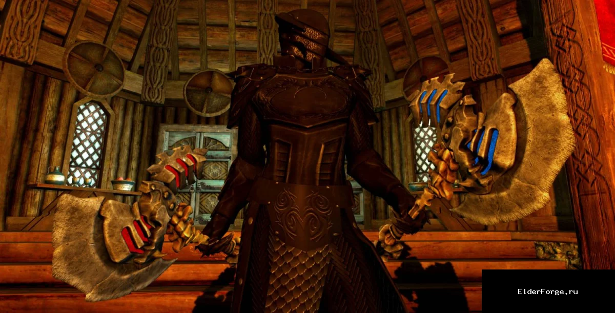 Обложка мода: Топоры Пыток и Страданий — новые Даэдрические топоры для Skyrim LE
