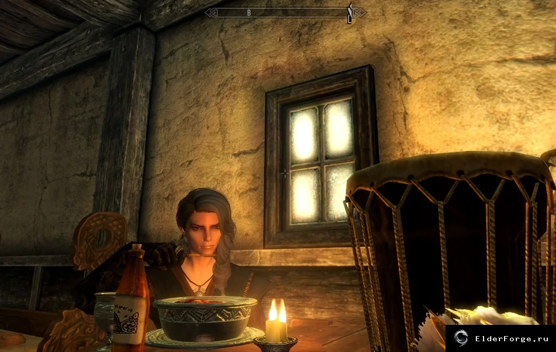Обложка мода: Трапеза со спутниками — реалистичное поведение за столом в Skyrim LE