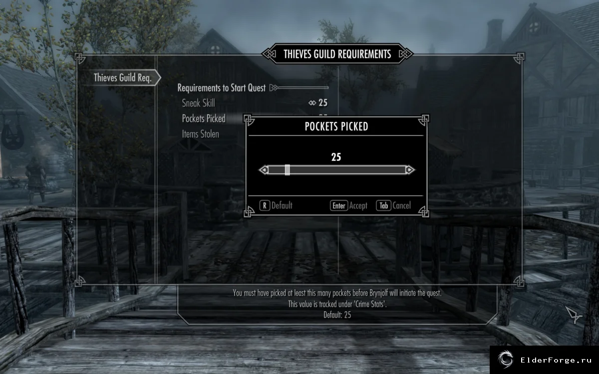 Обложка мода: Требования Гильдии Воров Skyrim LE — улучшенный диалог с Бриньольфом