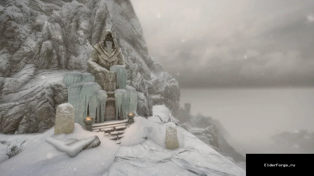 Обложка мода: Убежище Довакина – гигантский тайник в горах для Skyrim LE