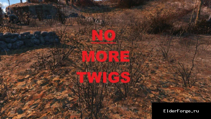 Обложка мода: Удаление торчащих веток в Fallout 4 — чистый ландшафт без лишних сучков