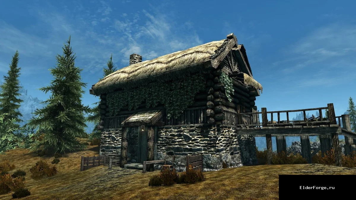 Обложка мода: Уютное убежище у конюшен Вайтрана – мод для Skyrim SE/AE