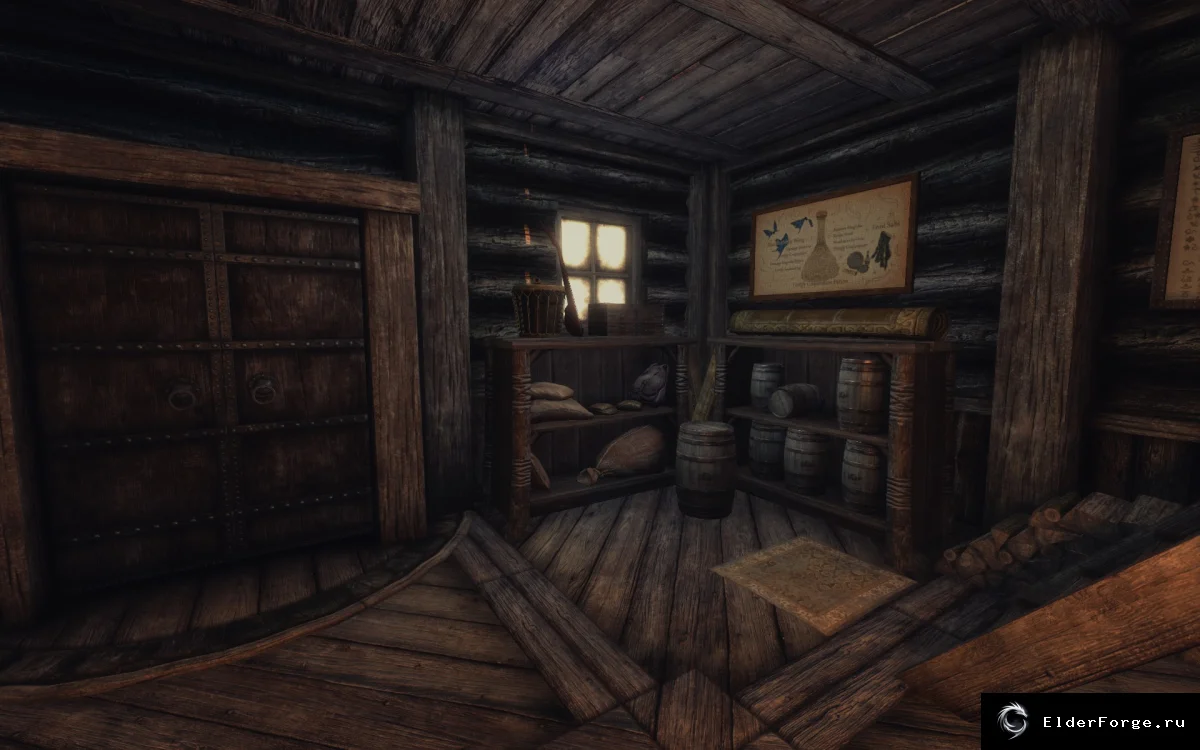 Обложка мода: Уютный дом в снежном шаре — жильё для Skyrim LE