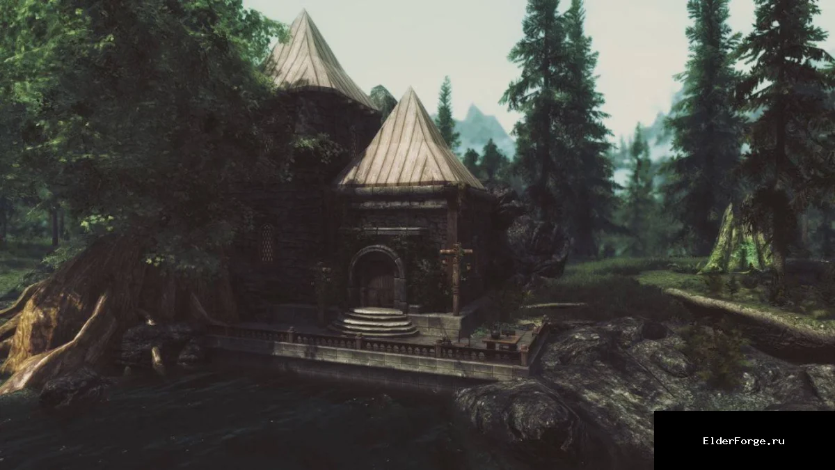 Обложка мода: Уютный очаг — компактный домик у Фолкрита для Skyrim Legendary Edition