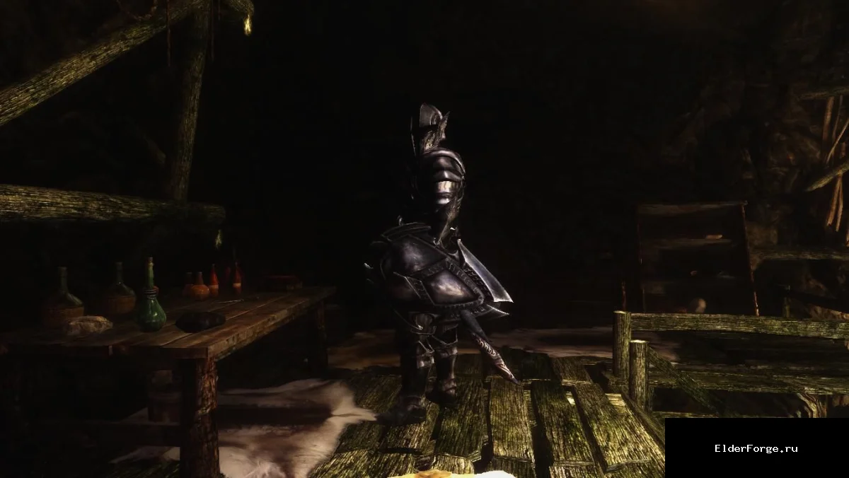 Обложка мода: Укрупнённые бандиты‑боссы для Skyrim LE – гигантские враги уровня 250
