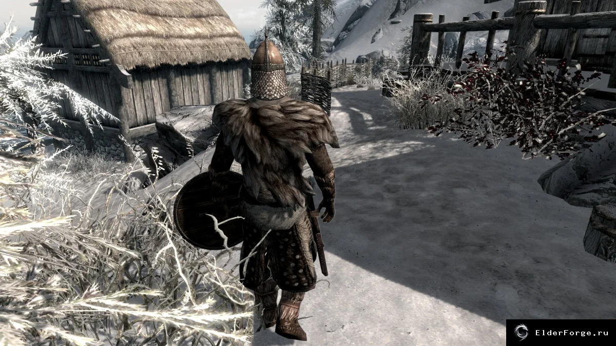 Обложка мода: Улучшенная броня стражи Данстар для Skyrim LE – тёплая защита от холода