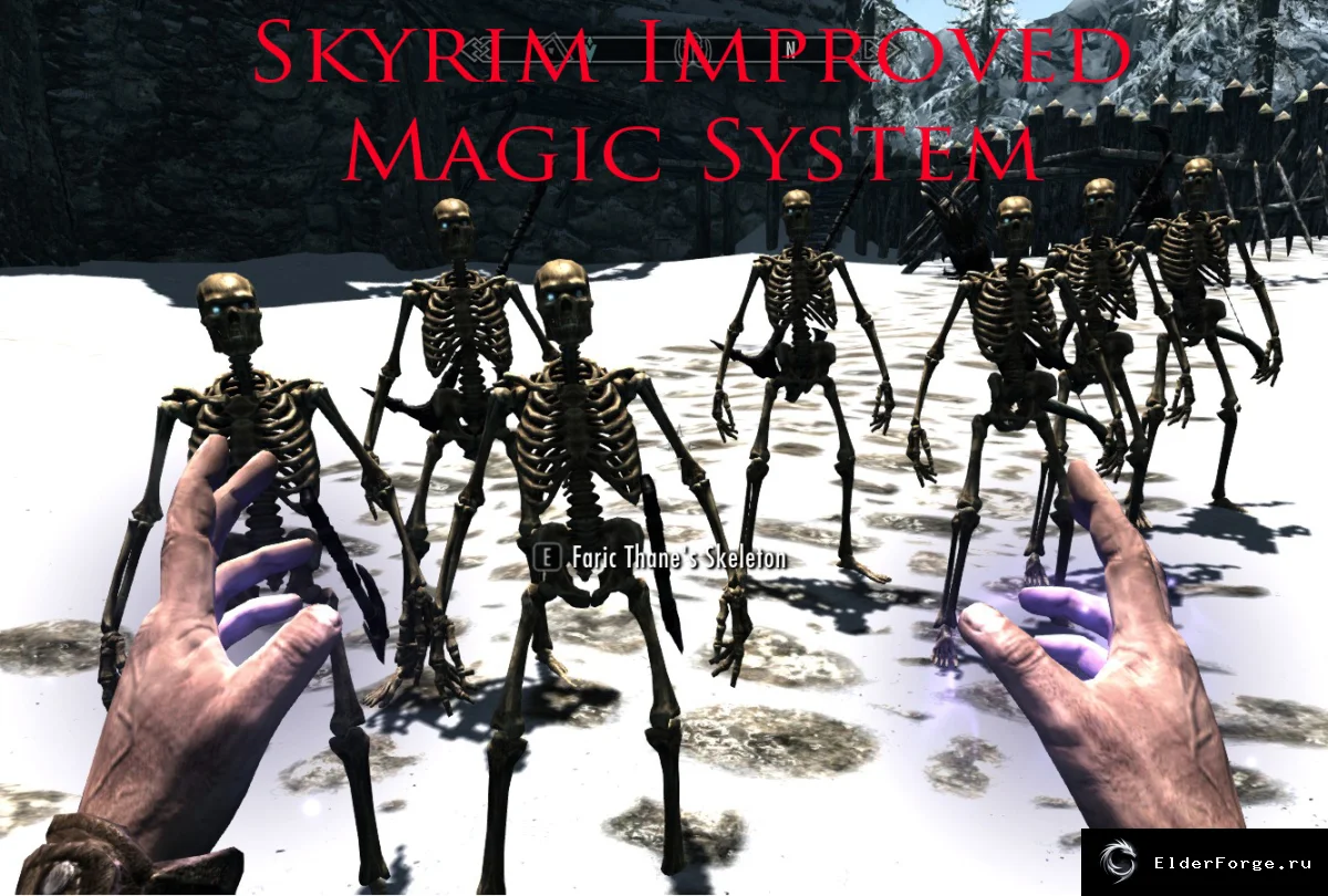 Обложка мода: Улучшенная магическая система Skyrim LE — новые заклинания и сбалансированный геймплей