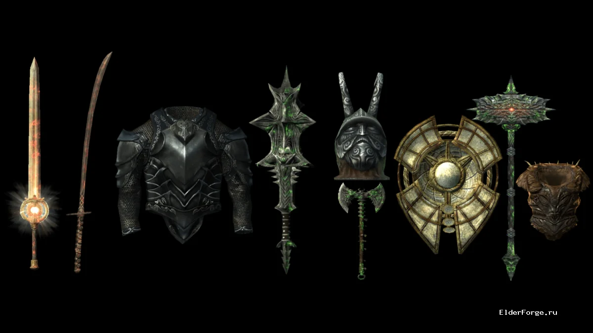 Обложка мода: Улучшенные Даэдрические артефакты для Skyrim LE – баланс и новые статусы