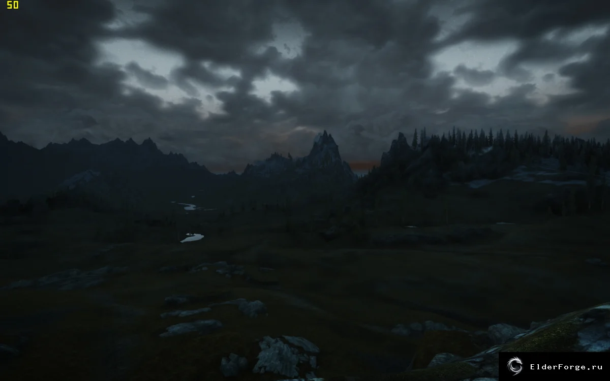 Обложка мода: Улучшенные текстуры дальнего ландшафта Skyrim LE — 1024x1024