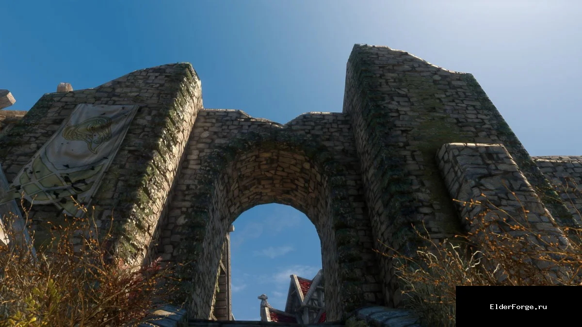 Обложка мода: Улучшенные текстуры стен Вайтрана для Skyrim LE – мод Infinition