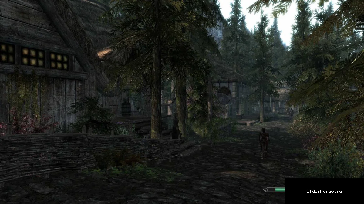Обложка мода: Улучшенный Riverwood: новые деревья, растительность и животные для Skyrim LE