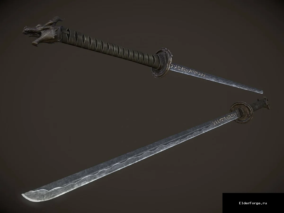 Обложка мода: Уникальные артефакты: новые модели и текстуры клинков для Skyrim LE