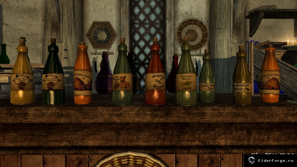 Обложка мода: Уникальные бутылки для алкоголя — новые модели Skyrim LE