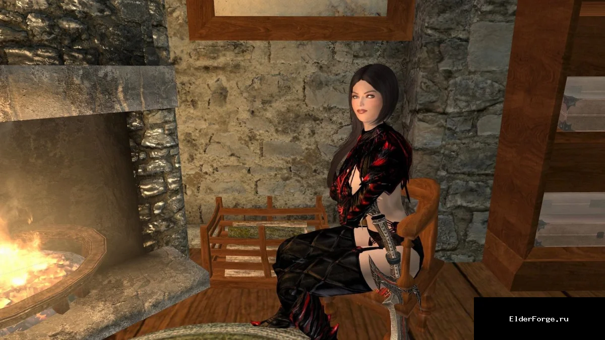 Обложка мода: UNPB + UNPB HDT – Садия: новая спутница с уникальным снаряжением для Skyrim LE