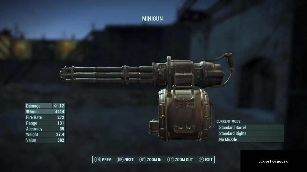 Обложка мода: Увеличенный урон минигана в Fallout 4 – +50 %