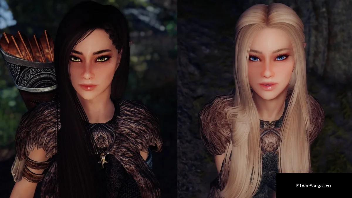 Обложка мода: V2 – Алесса и Алия: новые спутницы с UUNP и CBBE в Skyrim Legendary Edition