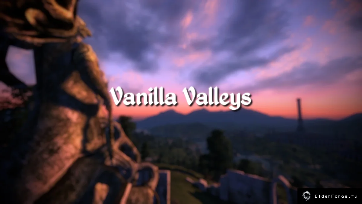 Обложка мода: Vanilla Valleys — балансный геймплей Oblivion в ванильном стиле