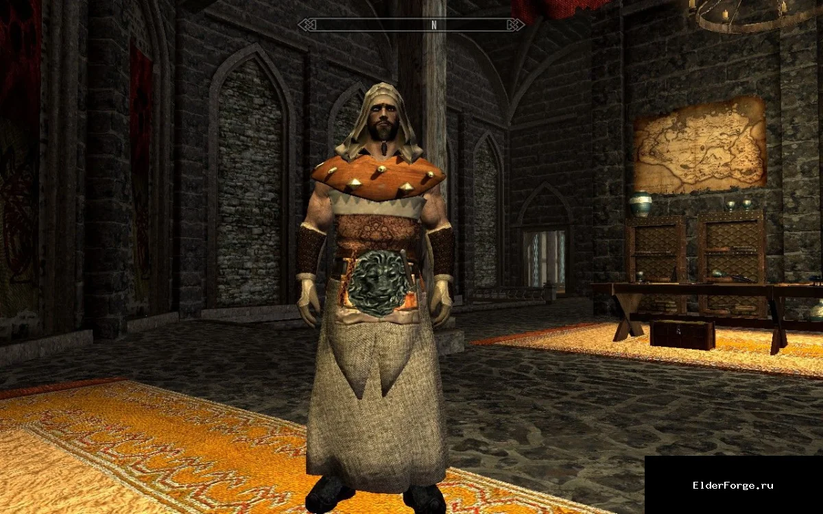 Обложка мода: Варварский сет для Skyrim LE – новая броня, наручи и капюшон