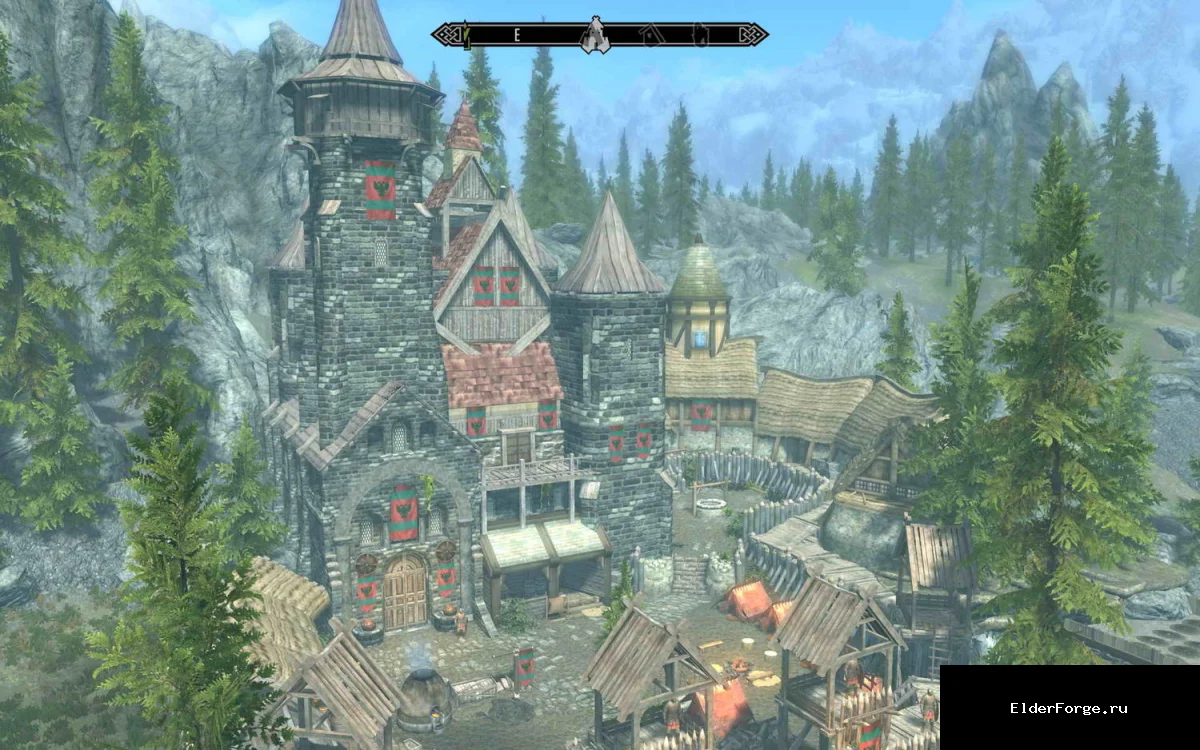Обложка мода: Ваш благородный дом — строительный мод для Skyrim SE/AE