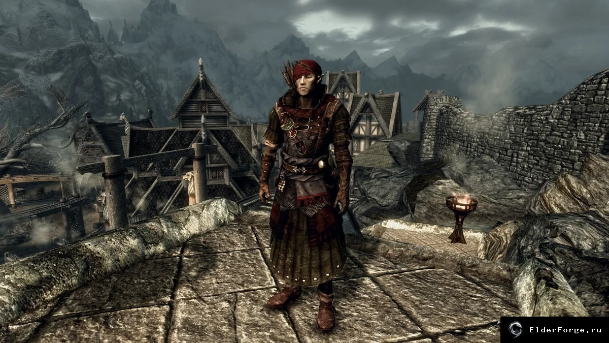 Обложка мода: Ведьмак 2: Доспех Иорвета для Skyrim LE – уникальная броня