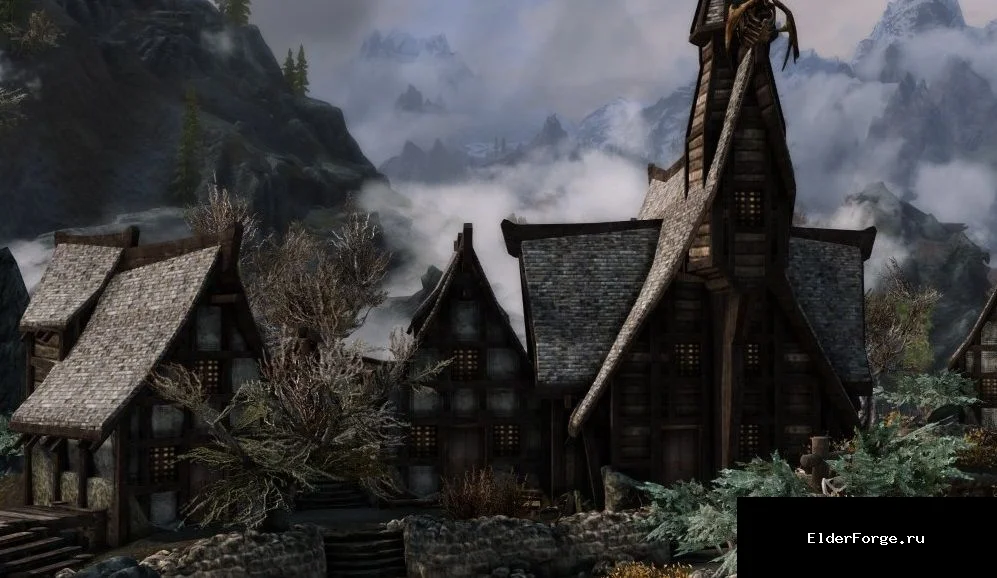 Обложка мода: Великий город Картвастен для Skyrim SE‑AE — расширенный поселок Предела