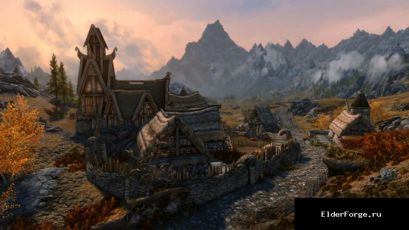 Обложка мода: Великий город Рорикстед для Skyrim SE‑AE: расширенный фермерский поселок