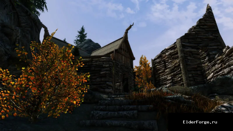 Обложка мода: Великий городок Шорский Камень для Skyrim SE‑AE – расширенный поселок