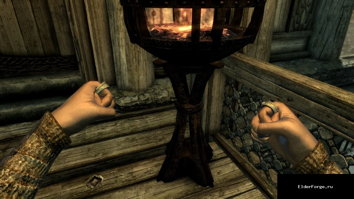 Обложка мода: Видимое снаряжение от первого лица для Skyrim SE и AE