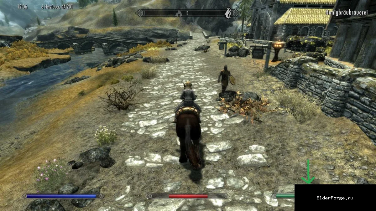 Обложка мода: Виджет выносливости лошади для Skyrim LE – контроль энергии скакуна