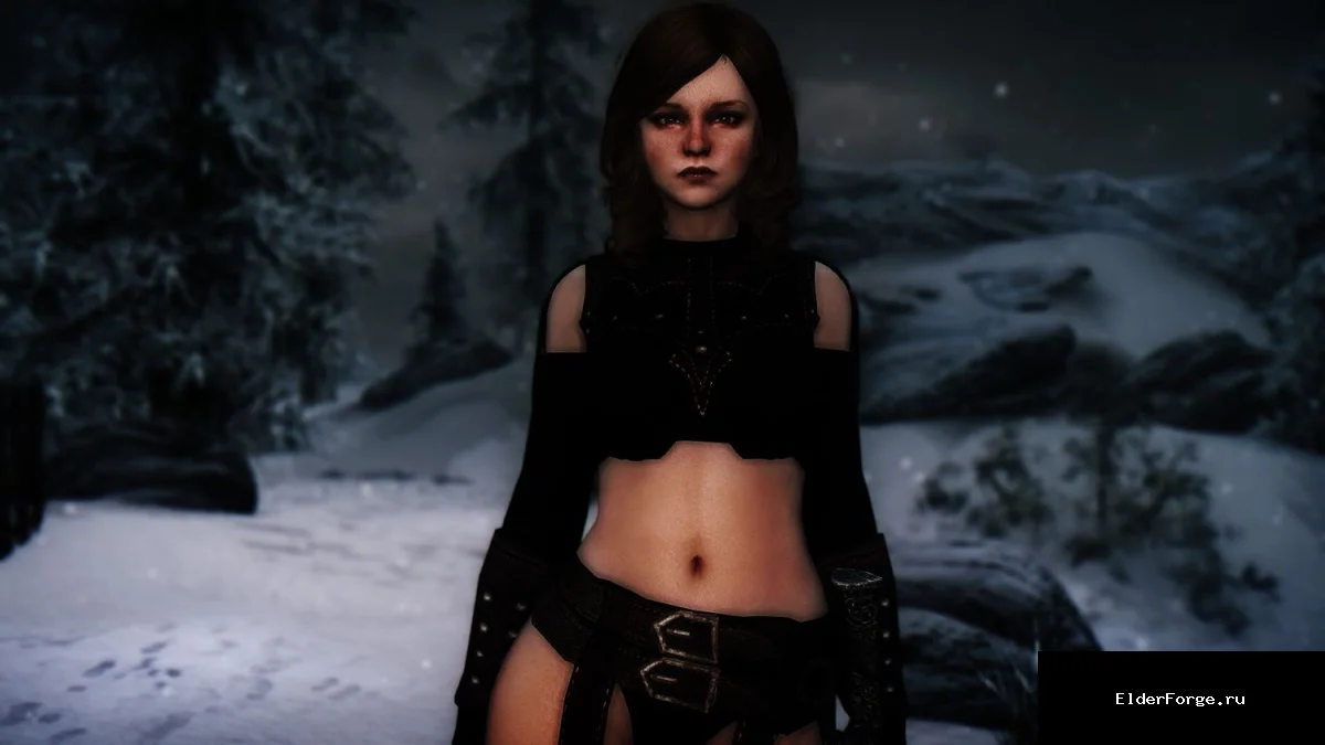 Обложка мода: Виолет — очаровательная спутница с одноручным оружием для Skyrim LE