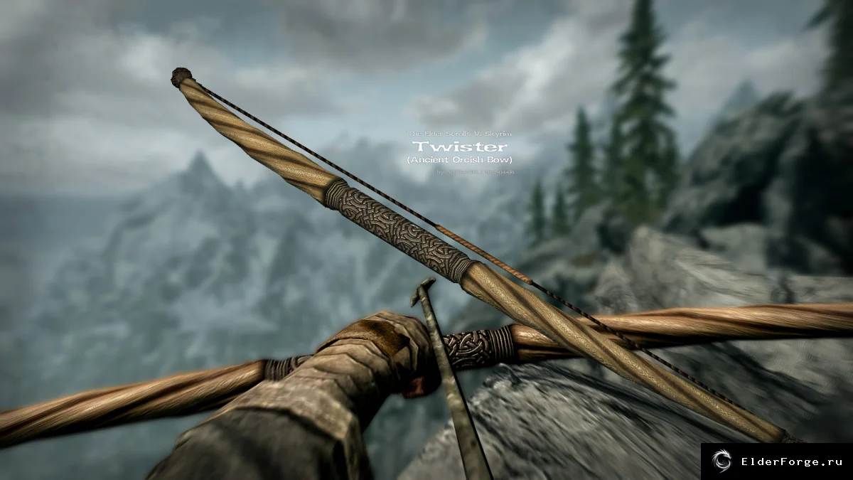 Обложка мода: Вихрь — древний оркский лук для Skyrim LE