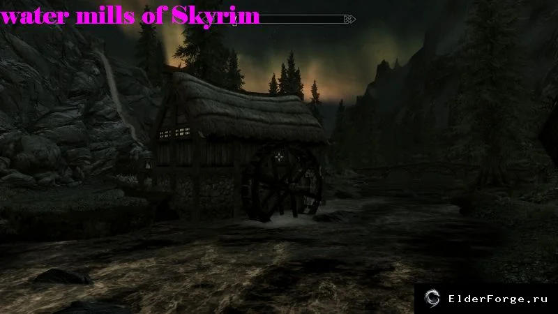 Обложка мода: Водяные мельницы Skyrim LE — маркеры мгновенного перемещения