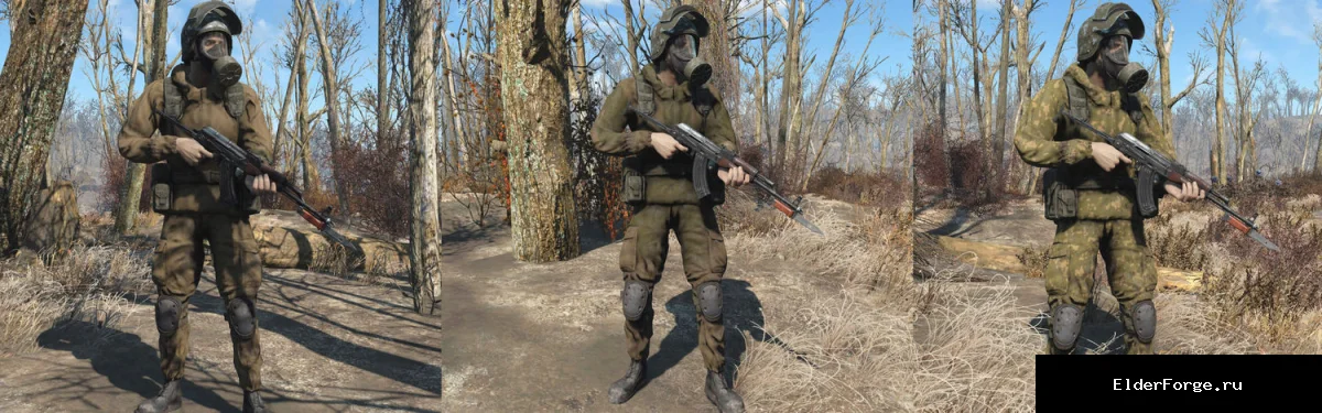Обложка мода: Военная форма Горка для Fallout 4 – комплект для мужских персонажей