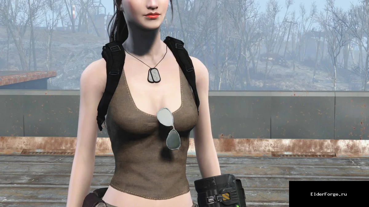Обложка мода: Военное одеяние для CBBE в Fallout 4 – сексуальные камуфляжные костюмы