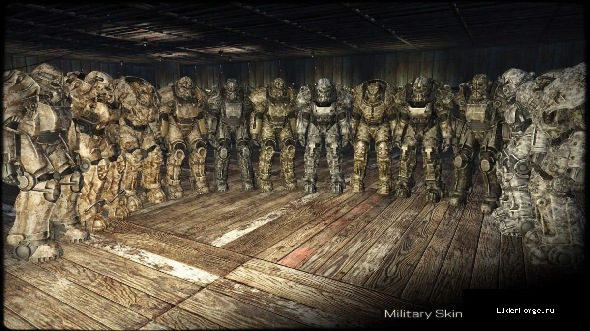 Обложка мода: Военные раскраски для силовой брони в Fallout 4 – 3 новых варианта