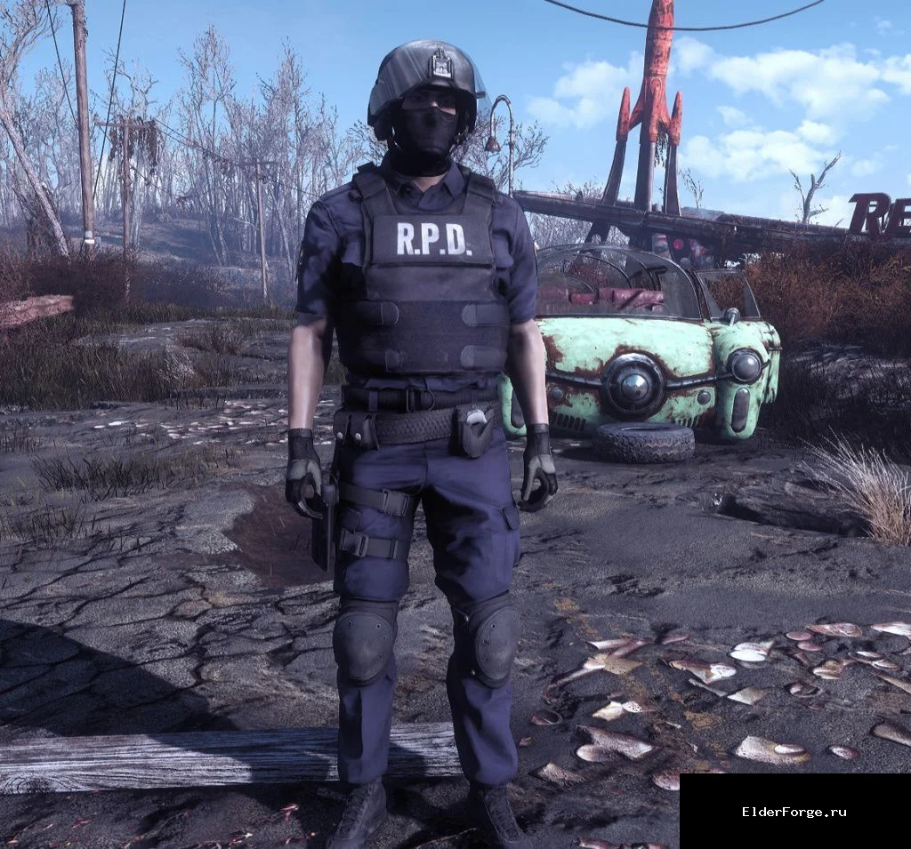 Обложка мода: Военный комплект Resident Evil для Fallout 4 – набор реалистичных костюмов