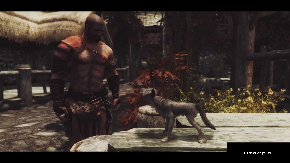 Обложка мода: Волк‑компаньон для Skyrim LE: щенок, рост, команды и уход