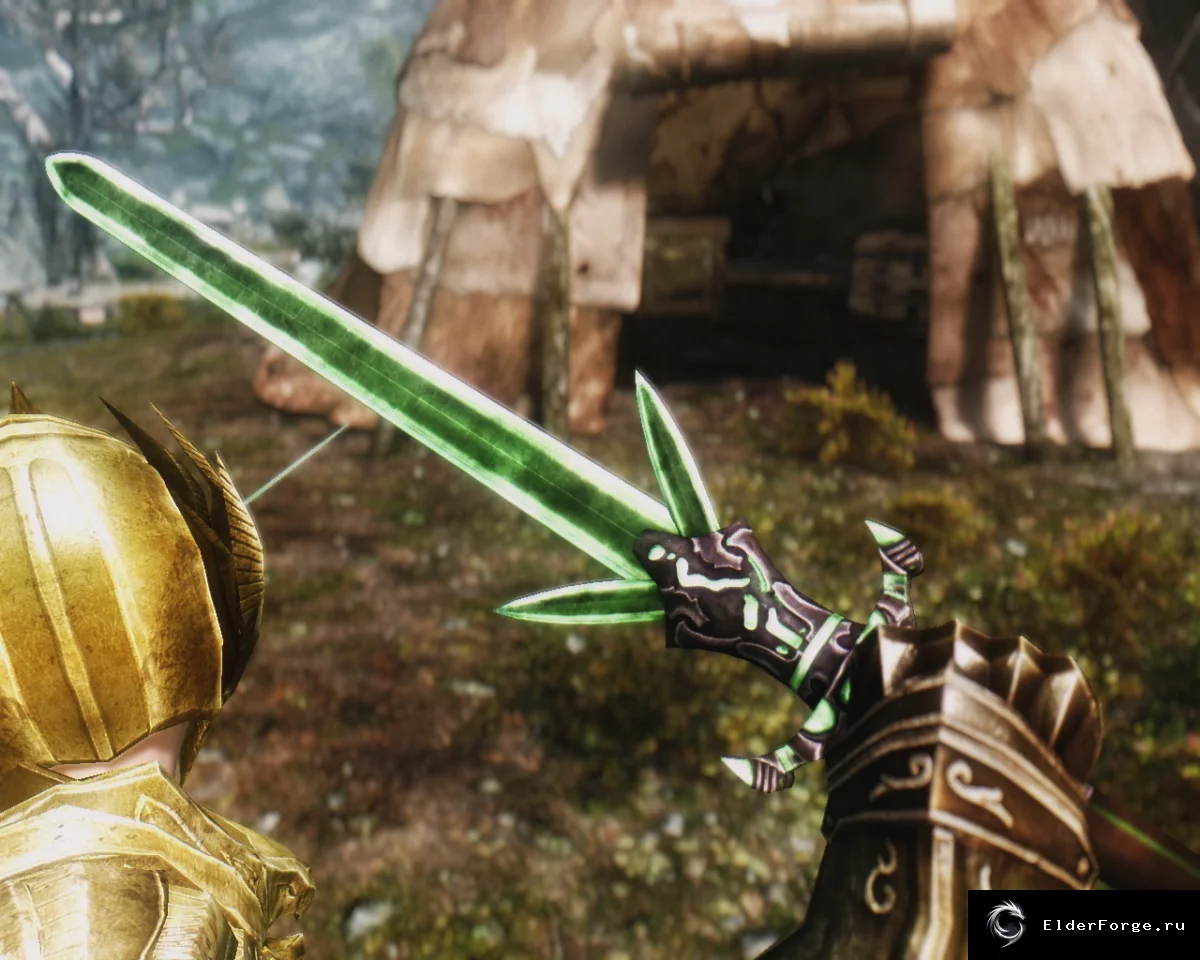 Обложка мода: Восточный стеклянный меч для Skyrim LE — новое оружие
