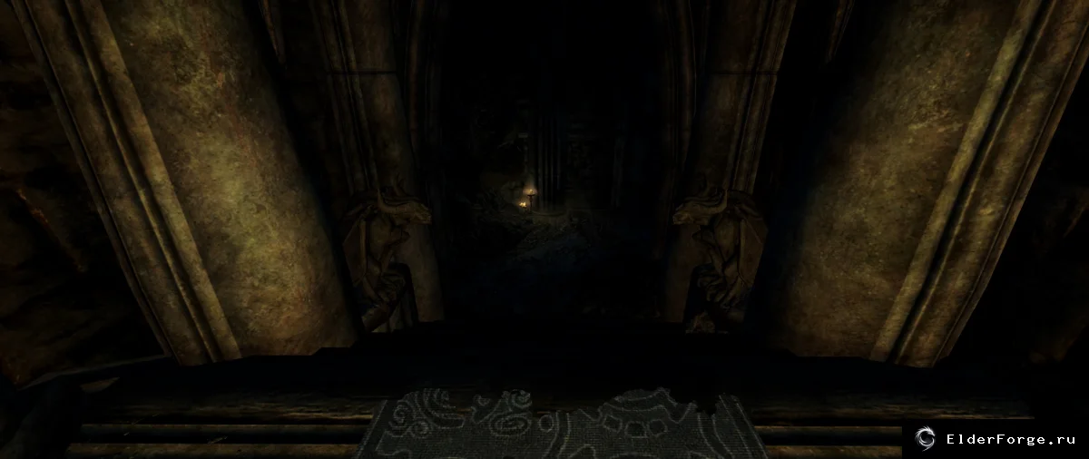 Обложка мода: Впадина Багрового Тумана — новое подземелье Skyrim LE