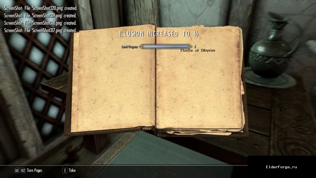 Обложка мода: Все книги в Skyrim LE дают опыт навыков – ускорьте прокачку