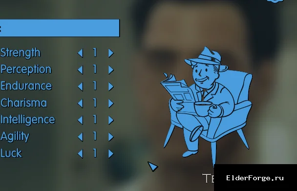 Обложка мода: Выбор 8 очков SPECIAL в Fallout 4 – хардкорный плагин