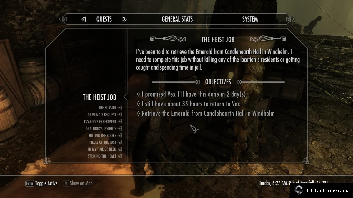 Обложка мода: Выбор города в квестах Гильдии Воров — Skyrim LE