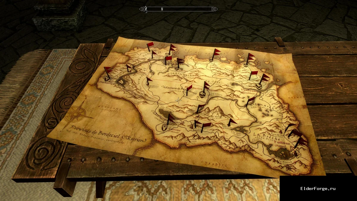 Обложка мода: Высококачественная боевая карта для Skyrim SE – улучшенные текстуры