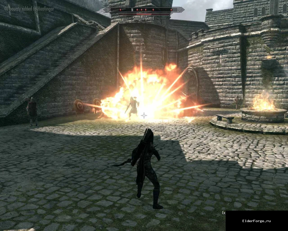Обложка мода: Взрывающиеся стрелы для Skyrim LE – огненный урон от лука
