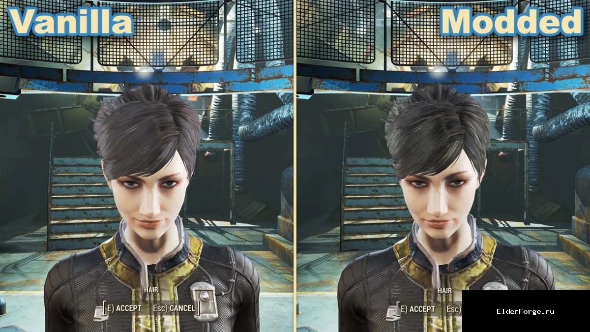 Обложка мода: Wasteland Salon — улучшенные текстуры причёсок в Fallout 4